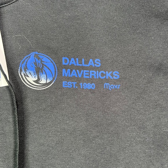 Nike Dallas Mavericks Club Fleece Pullover Hoodie Men Medium Black Athletic Warm - Picture 3 of 10